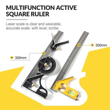 Load image into Gallery viewer, Multifunction Active Square Ruler Angle Ruler