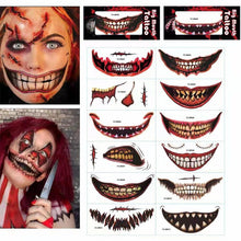 Load image into Gallery viewer, Halloween Prank Makeup Temporary Tattoo