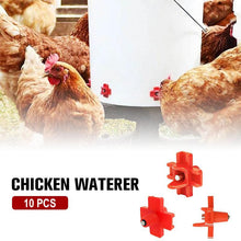 Load image into Gallery viewer, Horizontal Side Mount Chicken Waterer (10 PCS)