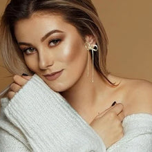 Load image into Gallery viewer, Bow Drop Dangle Earrings