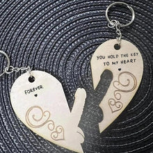 Load image into Gallery viewer, Wooden Heart Keychain