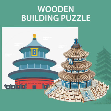3D Wood Architecture Puzzle