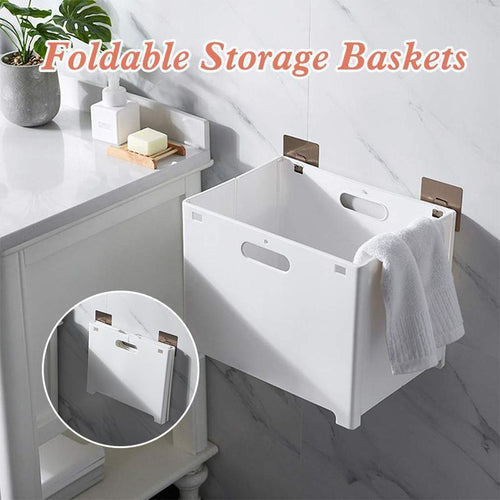 Punch-Free Folding Storage Basket