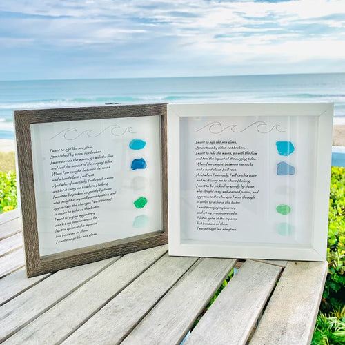 Sea Glass Art Photo Frame