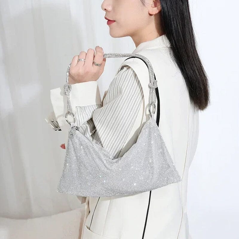 Luxury Design Shiny Rhinestones Handbag
