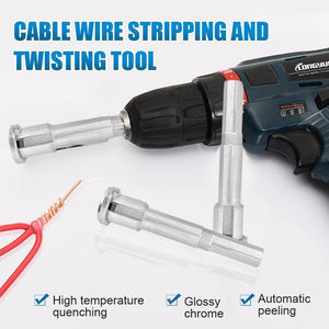 Cable Wire Stripping And Twisting Tool