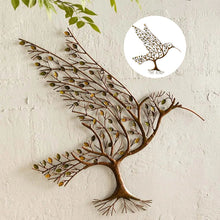 Load image into Gallery viewer, Hummingbird &amp; Twig Metal Wall Decor