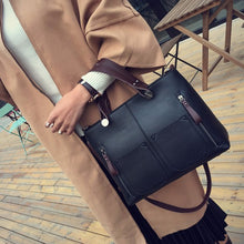 Load image into Gallery viewer, Ladies Vintage Leather Shoulder Bag