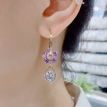 Load image into Gallery viewer, Fashion Flower Crystal Earrings