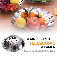Load image into Gallery viewer, Stainless Steel Telescopic Steamer