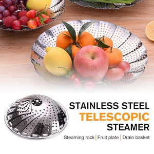 Stainless Steel Telescopic Steamer