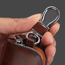 Load image into Gallery viewer, Leather Wood Grain Car Key Holder