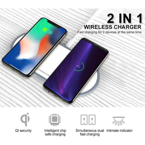 20W Wireless Dual Charger Pad