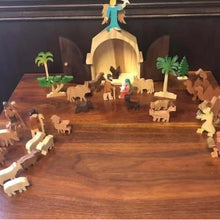 Load image into Gallery viewer, The Christmas Story Unique Nativity Set Wooden Nativity Scene