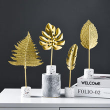 Load image into Gallery viewer, Golden Leaves Ornaments