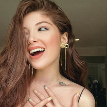 Load image into Gallery viewer, Bow Drop Dangle Earrings