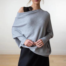 Load image into Gallery viewer, Knitted Shawl Pullover Sweater