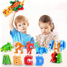 Load image into Gallery viewer, English Letters Deformed Dinosaur Toys