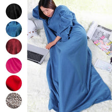 Load image into Gallery viewer, Full Body Snuggle Blanket With Sleeves