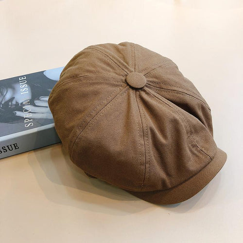 Beret Caps Octagonal Newsboy Cap