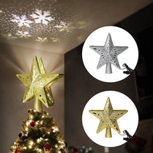 Load image into Gallery viewer, 3D Hollow Gold Star Christmas Tree Topper