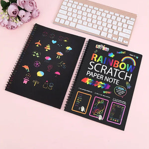 🌈Rainbow Scratch Art Notebook