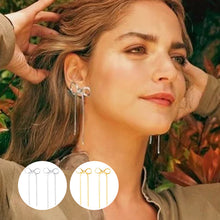 Load image into Gallery viewer, Bow Drop Dangle Earrings