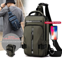 Load image into Gallery viewer, Multi-Usage Chest Bag with Charging Port