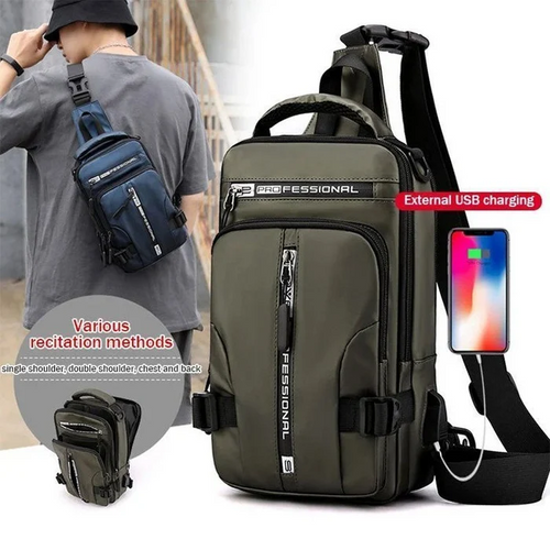 Multi-Usage Chest Bag with Charging Port