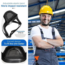 Load image into Gallery viewer, Full Face Protection Large Transparent Face Shield