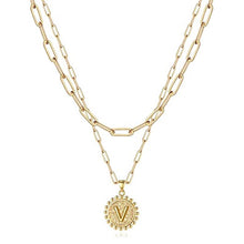 Load image into Gallery viewer, Gold Initial Necklaces for Women