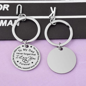 SANK® To My Dad/Mom Keychain (Letter pendant)