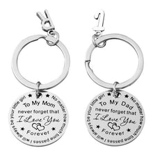 Load image into Gallery viewer, SANK® To My Dad/Mom Keychain (Letter pendant)