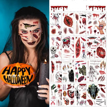 Load image into Gallery viewer, Halloween Prank Makeup Temporary Tattoo