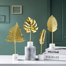 Load image into Gallery viewer, Golden Leaves Ornaments