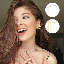 Load image into Gallery viewer, Bow Drop Dangle Earrings