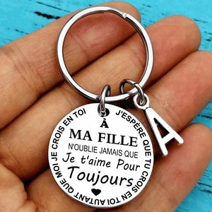 SANK® Porte-clés À MON FILS / MA FILLE (French keychain)