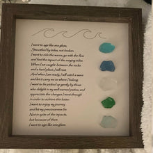 Load image into Gallery viewer, Sea Glass Art Photo Frame