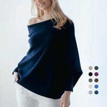Load image into Gallery viewer, Knitted Shawl Pullover Sweater