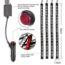 Load image into Gallery viewer, Hirundo Car Interior Lights with Sound Active Function and Wireless Remote Control