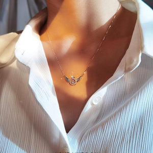 Teyou Angel Wings Wings Necklace