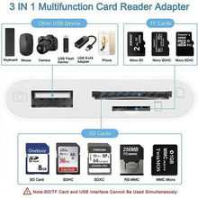 Load image into Gallery viewer, 3-in-1 SD TF USB Card Reader OTG Adapter