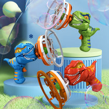 Load image into Gallery viewer, Dinosaur Wind Pad Bubble Gun