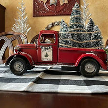 Load image into Gallery viewer, Red farm Truck Christmas Centerpiece