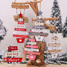 Load image into Gallery viewer, Christmas Tree Wooden Hanging Decoration