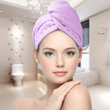 Load image into Gallery viewer, Hair-Drying Towel Cap
