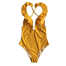 Load image into Gallery viewer, Heart Falbala One-Piece Swimsuit