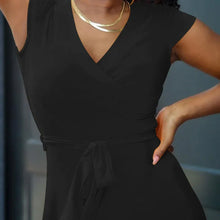Load image into Gallery viewer, V Neckline Short Sleeve Casual Dress