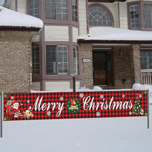 Load image into Gallery viewer, Christmas Outdoor Banner Flag Pulling