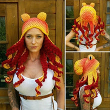 Load image into Gallery viewer, Crochet Octopus Hat